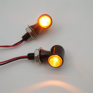 12V Universal <b>Mini</b> Metal Amber <b>LED</b> Turn Signals for Motorcycle & E-Scooter - Product Image 5