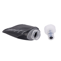 Bouteille d'eau souple en TPU personnalisée de 150 ml, 250 ml, 350 ml, pliable, portable, à presser, pour l'hydratation, la course à pied, l'extérieur