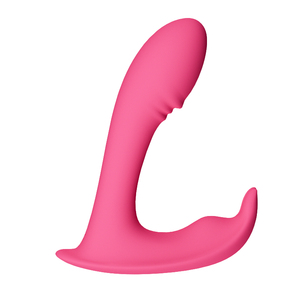 Nuovo Massaggiatore Vibrante per Punto G in Silicone per Adulti, 10 Modalità di Vibrazione, Doppia Velocità, Rosa, Dildo Indossabile Impermeabile Ricaricabile USB - Product Image 1