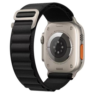 Nuovo Cinturino in Nylon per Apple <span class=keywords><strong>Watch</strong></span> <span class=keywords><strong>Ultra</strong></span> 49mm 45mm 44mm 40mm 41mm 42mm, Bracciale a Fascia per iWatch Serie 9 8 SE 7 6 5 4 3 - Product Image 1