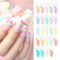 Kit de gel UV/LED pour ongles Hanyi de qualité supérieure, personnalisé OEM, en bouteille privée, 24 couleurs pastel, gel liner, résine, vegan, non toxique
