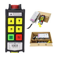 Télécommande industrielle sans fil étanche IP67 à 4 touches et double vitesse avec arrêt d'urgence anti-parasitage pour grue