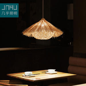 Lámpara de Techo Tejida de Bambú Estilo Chino para Dormitorios, Comedores y Casas de Campo, Estilo Japonés Retro para Espacios Privados Pequeños - Product Image 6