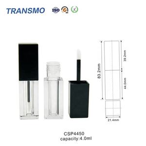 Tube de brillant à lèvres écologique transparent personnalisé de 4 ml avec applicateur - Product Image 3