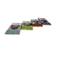 Boîte de calendrier de l'Avent en carton personnalisée pour barres de chocolat aux champignons, avec pelliculage mat, faite à la main, gaufrée et thermoscellée, pour la vente en gros
