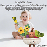 Jouets en peluche de légumes souples pour l'éveil cognitif, le développement, la coordination œil-main, la motricité fine et la pratique manuelle