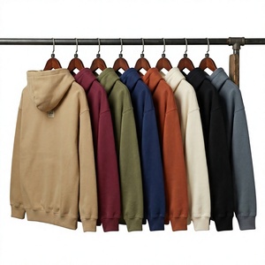 wholesale Custom <b>Men</b> <b>Black</b> Hooded Sweatshirt <b>Fleece</b> Solid Color Pocket Front Casual Regular Fit Autumn Wear - Product Image 2