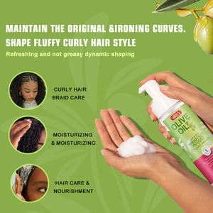 Venta caliente Espuma Cera para el cabello para mujeres Fuerte sujeción Cera para el cabello Mousse Productos para peinar el cabello - Product Image 3