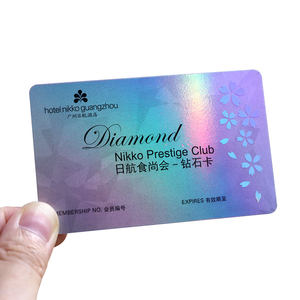 Tarjeta de Membresía de Hotel Inteligente de PVC, Impermeable, con Material Láser Brillante, Banda Magnética, Frecuencia de 13.56MHz, Compatible con NFC - Product Image 2