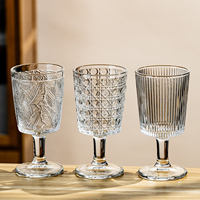 Gobelet en verre gaufré au design minimaliste moderne, résistant à la chaleur, sculpté à la main, pour le café