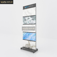 Support d'affichage vertical robuste pour carreaux, présentoir au sol pour échantillons de dalles de marbre et de quartz, modèle XXL10 pour salle d'exposition