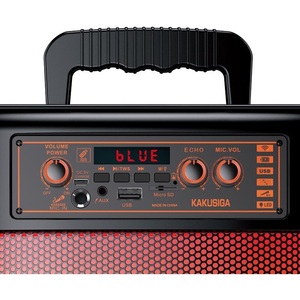 Kk-8202 2x8 30W Rechargeable <b>Bluetooth</b> Speaker With <b>Microphone</b> Portable Party Use - Product Image 4