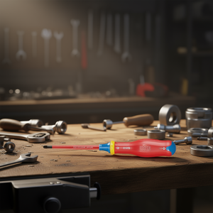 <b>Screwdriver</b> 091 DPZB Red Handle With Yellow And Blue Accents For <b>Precision</b> Use - Product Image 3