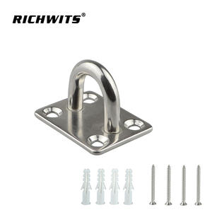 Nouvelle plaque de fixation de loquet de porte carrée en acier inoxydable 304/316 pour bateaux, yachts, navires, installations de parcs d'attractions - Product Image 4