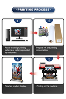 Impresora Plotter de Inyección de Tinta Eco Solvente de 70 cm con Múltiples Cabezales de Impresión para Impresión de Vinilo Autoadhesivo y Pósteres Publicitarios