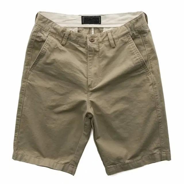 Bermudas lavadas para hombre, pantalones cortos, Chino