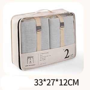 7 pièces sac de rangement de <span class=keywords><strong>voyage</strong></span> Portable organisateur de bagages multifonctionnel vêtements chaussures articles de toilette sac de rangement sac de rangement à fermeture éclair - Product Image 3