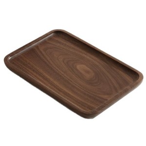 Bandeja de madera de nogal negro norteamericano para té/estuche de té, soporte para tazas de agua para el hogar, bandeja de madera maciza, lujo ligero de alta gama - Product Image 5