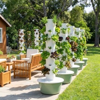 Système de culture commercial pour plantes, tour aéroponique de jardin, tour hydroponique verticale pour légumes