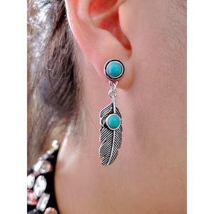 Orecchini di piume da donna, stile bohémien vintage, accessori per l'orecchio da indossare tutti i giorni - Product Image 3