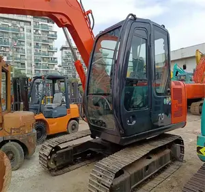 Buatan Jepang HITACHI ZX70 7 ton digunakan ekskavator hidrolik tangan kedua dalam kondisi baik