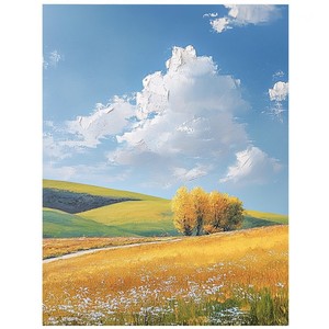 Hand Painted Oil <b>Painting</b> Landscape Modern Home Decor Wall Art <b>For</b> Living Room Entrance Hall 100% Handmade No <b>Frame</b> - Product Image 5