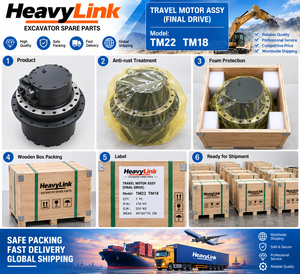 Ensemble de transmission finale de moteur de translation TM18 TM22, pièce de rechange pour excavatrice Caterpillar E311D E312D E313D - Product Image 6