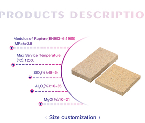 Panneau isolant ignifuge en <span class=keywords><strong>vermiculite</strong></span> 12 mm 20 mm, dalle réfractaire légère 1200°C pour doublure de porte de four - Product Image 2