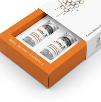 Customized Product Small Box , Plain White Cardboard Paper Box for Medicine Supplement Bottle Packaging