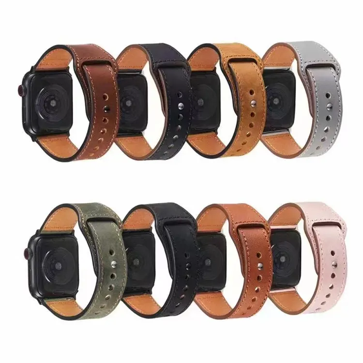 Smart Watch Wristband Luxury Designer Leather Watch Band Strap For Apple Watch band strap 38 40 41 42 44 45 mm