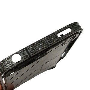 Cho <span class=keywords><strong>iPhone</strong></span> <span class=keywords><strong>4</strong></span> sang trọng điện thoại trung khung kim cương đen handmade Zircon thiết lập bảo vệ Bumper <span class=keywords><strong>bezel</strong></span> trường hợp đối với <span class=keywords><strong>iPhone</strong></span> - Product Image 1