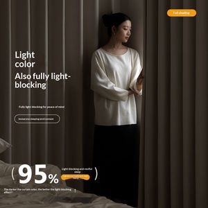 Cortinas Blackout Completas 2026 Novo Modelo de Alta Qualidade Modernas Cor Sólida para Sala de Estar e Quarto com Isolamento Térmico e Proteção Solar - Product Image 3