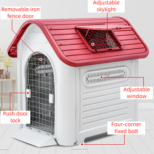 <span class=keywords><strong>Caseta</strong></span> de plástico ecológico para exteriores, perrera pequeña, mediana y <span class=keywords><strong>grande</strong></span>, protección contra la lluvia y el sol, suministros para mascotas, <span class=keywords><strong>caseta</strong></span> para mascotas - Product Image 2