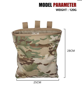 28x28 cm Camouflage travel organizer hood <b>molle</b> pouch <b>bag</b> - Product Image 5