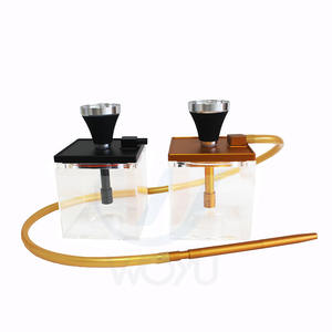 Bol pour shisha hookah en acrylique avec LED, shisha hookah, carré, en aluminium, lumière, <span class=keywords><strong>chicha</strong></span>, nouveau modèle - Product Image 1