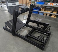 Cockpit de simulateur de course complet en profilé aluminium 4080 avec siège baquet inclinable et base universelle pour volant
