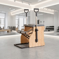 Chaise de Pilates Wunda stable en bois de chêne pour studio de yoga commercial, avec ressort en acier inoxydable, durable, réglable, garantie 5 ans
