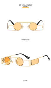 GGJH22009 New Fashion <strong>Small</strong> Size Round Shades Punk Modern <strong>Sunglasses</strong> Women Men - Product Image 6
