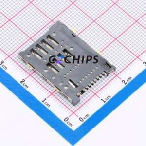 XDSM-08A1-094 SIM Card Connector SMD Connector Self-Return Type 1.8mm - Product Image 2