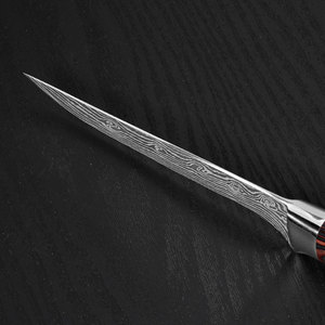 Timhome New Arrival Customized 6inch 7Cr17 High Carbon Steel Pakka Wood <strong>Handle</strong> Chinese Eco-Friendly Kitchen <strong>Boning</strong> Utility <strong>Knife</strong> - Product Image 4