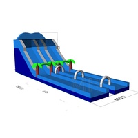 Grand toboggan d'eau gonflable d'extérieur, glissière de ville à vendre, offre spéciale