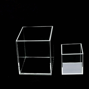 Nhà Máy bán hàng trực tiếp hợp nhất thạch anh trong suốt vuông thủy tinh crucible hợp nhất thạch anh crucible - Product Image 1