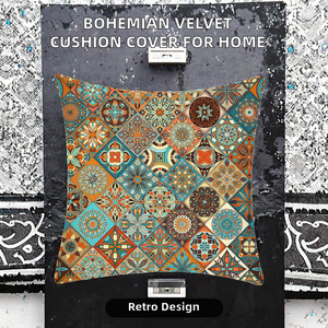 Fundas de Almohada de Terciopelo con Diseño Geométrico Americano, Ecológicas, para Decoración del Hogar, Hoteles y Hospitales, Venta al Por Mayor - Product Image 2