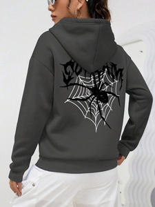 2025 Women's Loose Breathable Knitted Sweatshirts High Quality <strong>Spyder</strong> <strong>Hoodie</strong> 1.1 Wholesale Customization Tops - Product Image 3