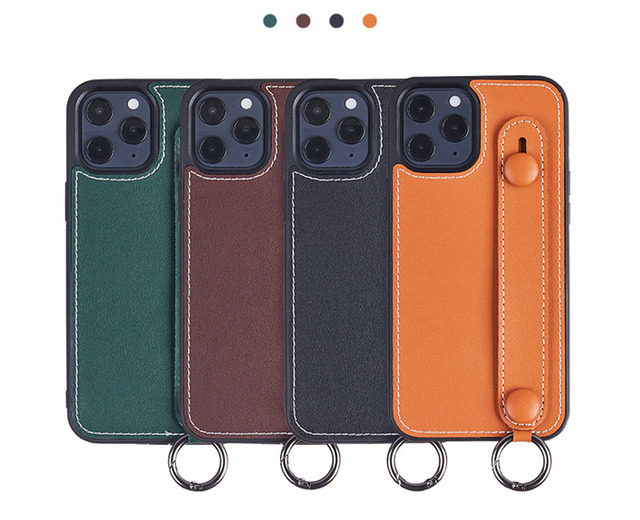 Luxury Real PU  Premium Leather Phone Case for iPhone 11 12 13 Pro Max Leather Case Mobile Back Cover