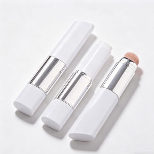 Barra de Maquillaje Facial Blanca de Lujo 2 en 1, Barra de Maquillaje en Forma de V <span class=keywords><strong>con</strong></span> Doble Cabezal y Brocha, Barra Correctora, Brocha para Rubor - Product Image 4