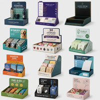 Boîte de présentation en carton personnalisée avec séparateurs pour cosmétiques, collations et promotions commerciales