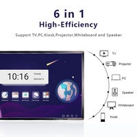 Écran LCD interactif Android de 86 pouces Tablette 4K bon marché Carte intelligente pour les tableaux interactifs de classe
