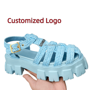 Sandalias de Plataforma de Diseño de Alta Gama para Mujer, Calzado Casual de Verano con Plataforma Elevadora para Aumentar la Estatura, Zapatos de Playa - Product Image 4