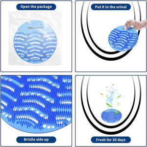 Schermi Anti-Schizzi per Orinatoi con Fragranza Duratura, Deodorante a Forma d'Onda per Bagni Maschili - Product Image 2